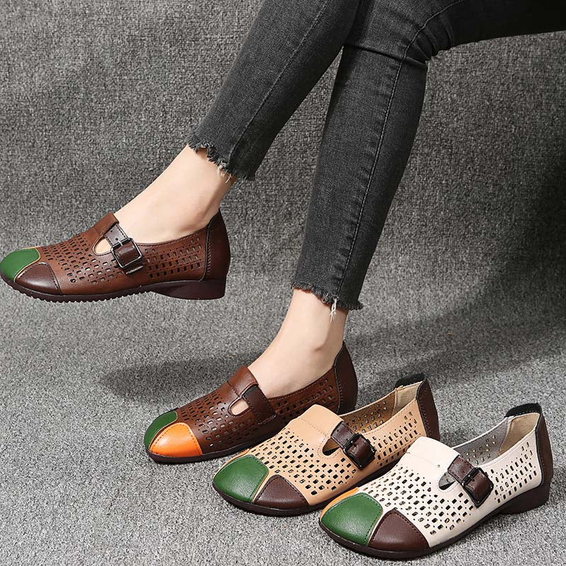 Damen Sandalen mit Schnalle Sommer