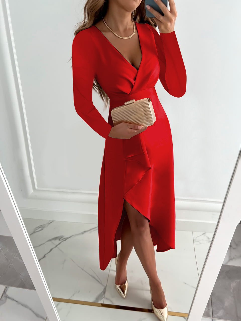 Variant image for Gaby™ – Elegantes Frauenkleid aus Weichem Stoff für Stilvolle Abende-26