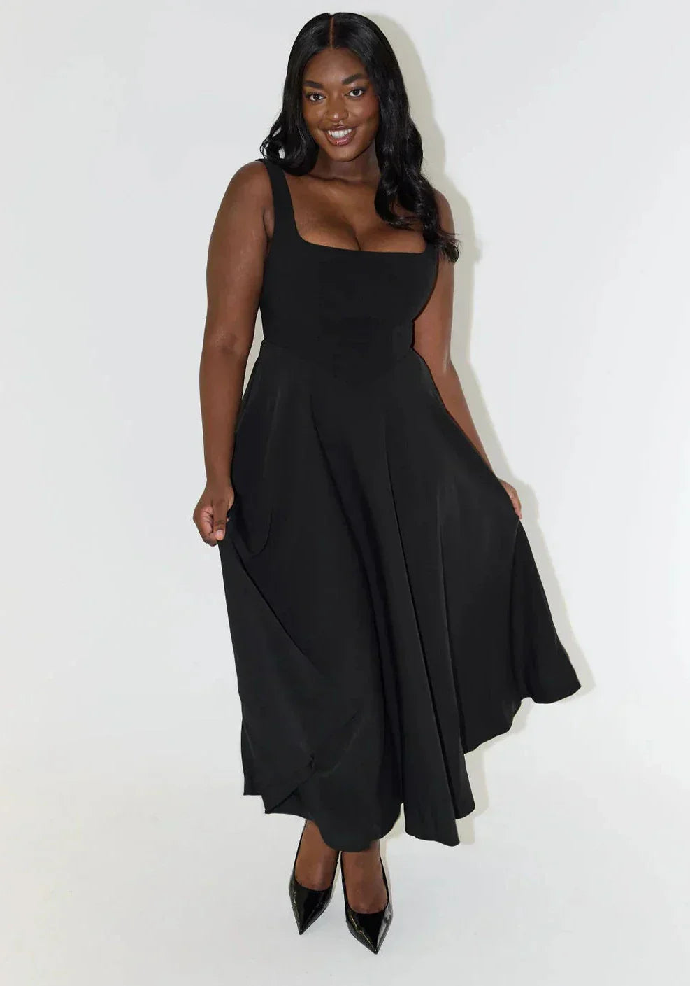 TrendyChic™ – Damen Midi-Kleid Hohe Taille Bequem & Elegantes Design-4