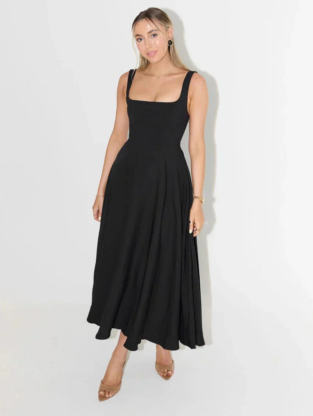 Variant image for TrendyChic™ – Damen Midi-Kleid Hohe Taille Bequem & Elegantes Design-4