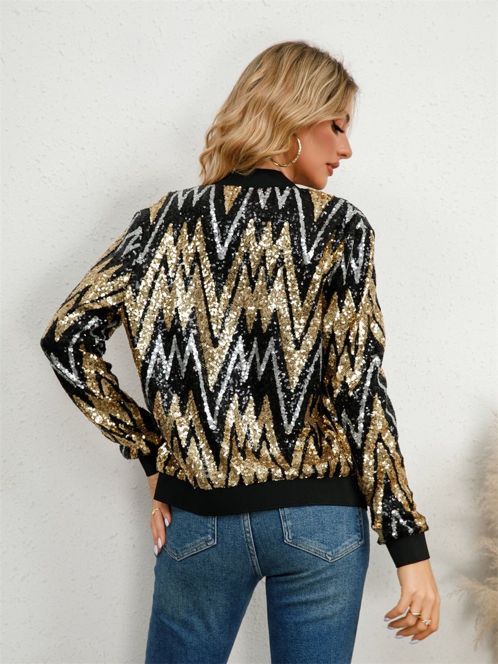 Elarova |  Paillettenjacke für Damen
