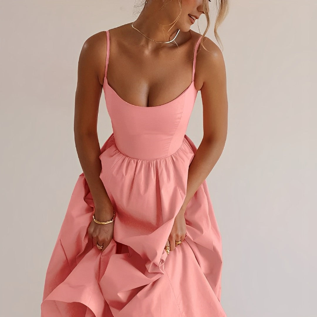 Fabiana™ – Damen Kleid Hochzeitsgast mit Verspieltem Puffdesign und Komfort-5