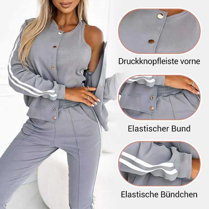 PitchStyle™ – 2-teiliges Baseball-Jacken & Hosen Sportset für Mädchen