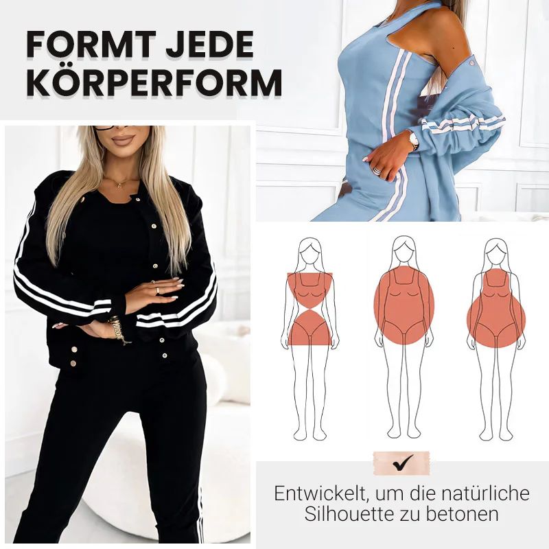 PitchStyle™ – 2-teiliges Baseball-Jacken & Hosen Sportset für Mädchen