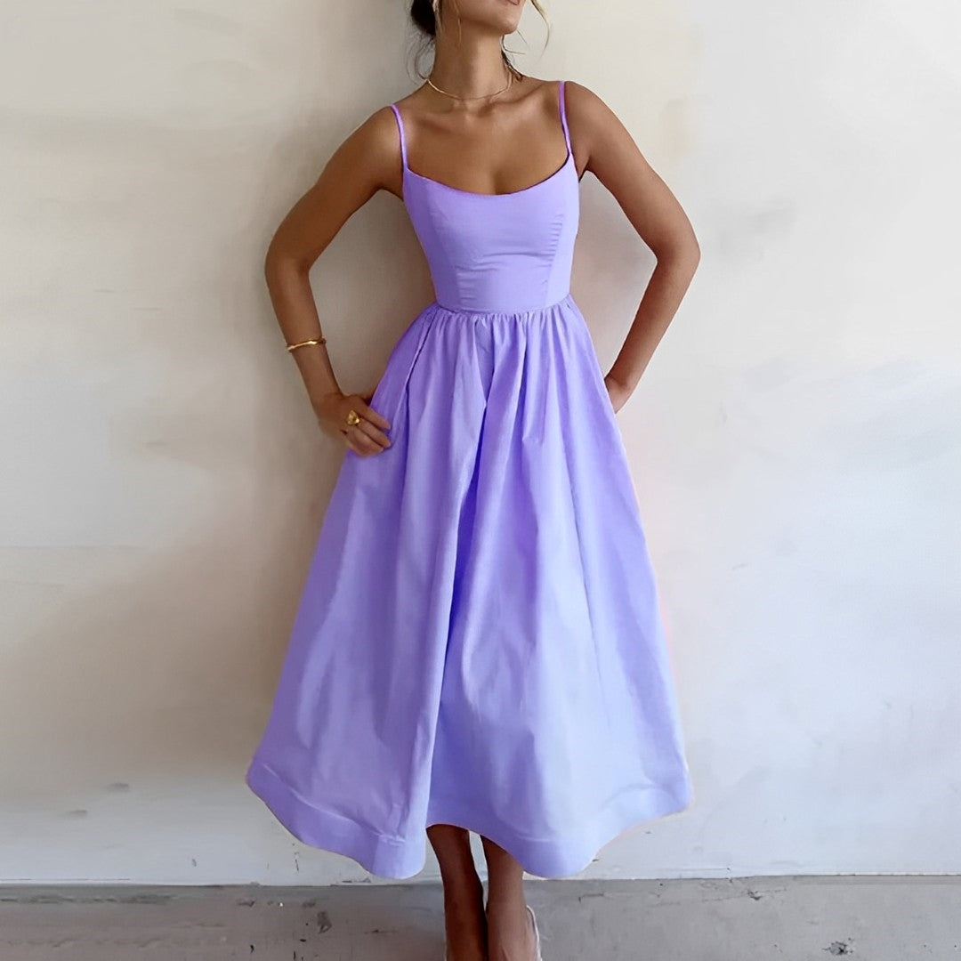 Fabiana™ – Damen Kleid Hochzeitsgast mit Verspieltem Puffdesign und Komfort-2