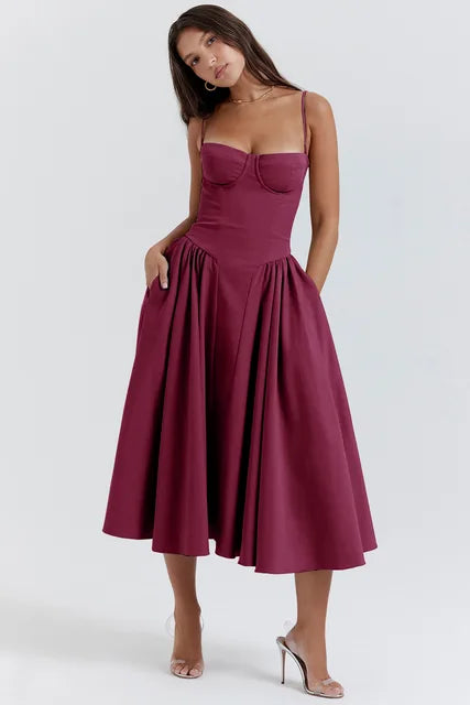 Variant image for Alora™ – Damen Maxikleid Sommer Off-Shoulder Stil Bequem & Elegant-21