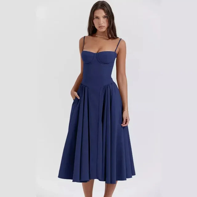 Variant image for Alora™ – Damen Maxikleid Sommer Off-Shoulder Stil Bequem & Elegant-9