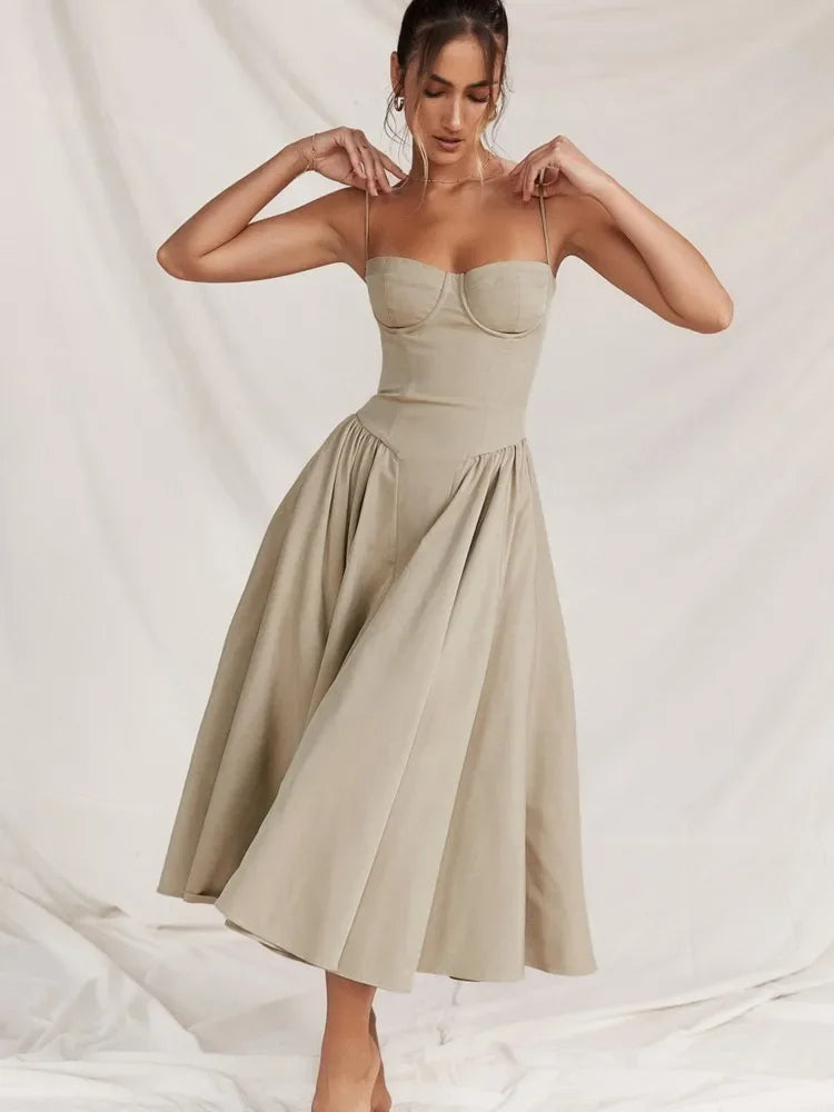 Alora™ – Damen Maxikleid Sommer Off-Shoulder Stil Bequem & Elegant