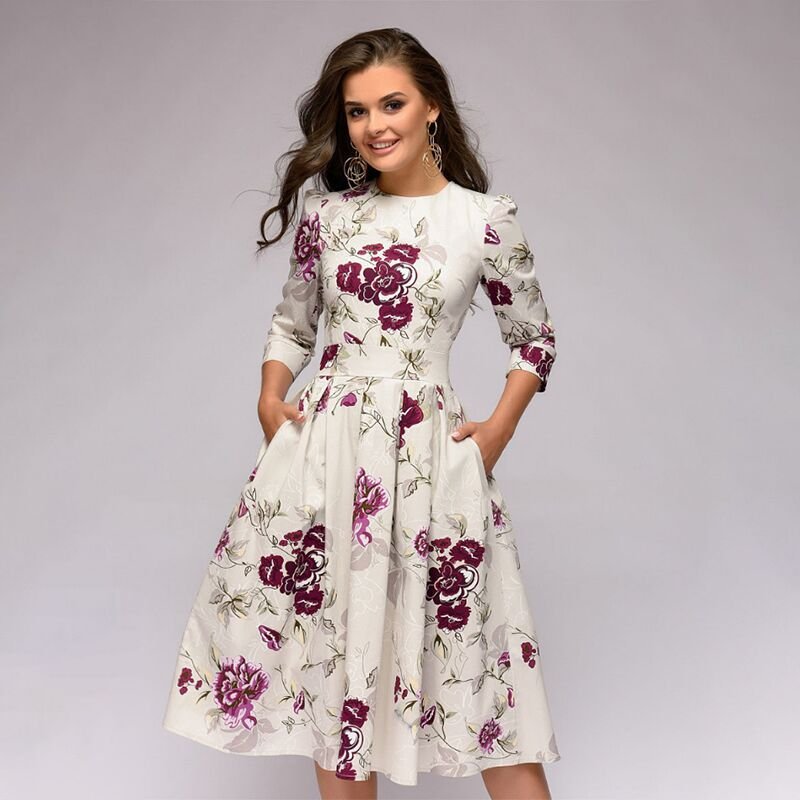 Retrozo™ – Damen Kleid im Eleganten Retro-Stil Figurbetont & Vielseitig-2