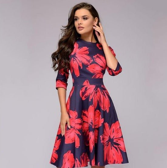 Retrozo™ – Damen Kleid im Eleganten Retro-Stil Figurbetont & Vielseitig-1