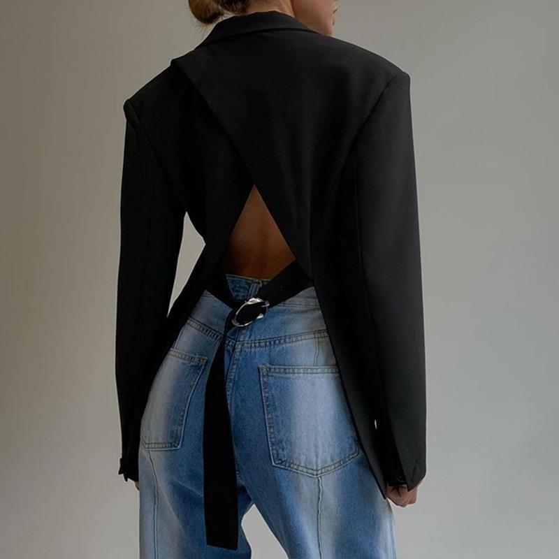 Elarova |  Rückenfreier Blazer für Damen