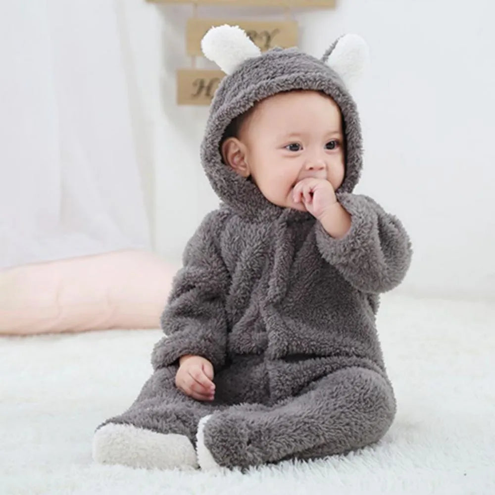Babystrampler Fleece Warm Neugeborene Soft