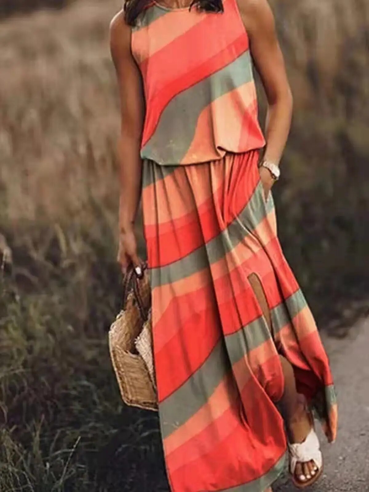 Sommer Maxikleid Großkleid Elegant Lang