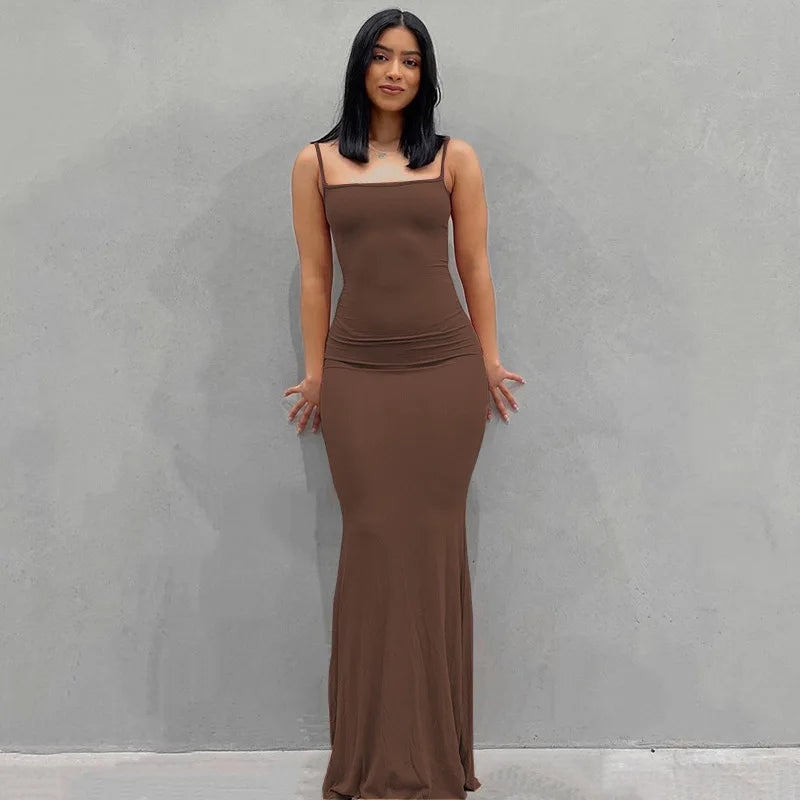 GlamourDress™ – Damen Abendkleid mit Spaghetti-Trägern Eleganter Maxi-Stil 5