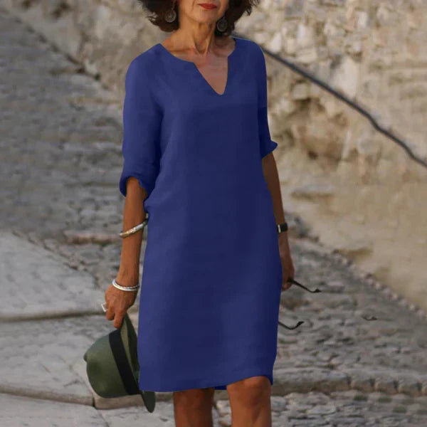 Wendy™ – Damen Kleid mit V-Ausschnitt für Eleganz und Komfort im Frühling-4