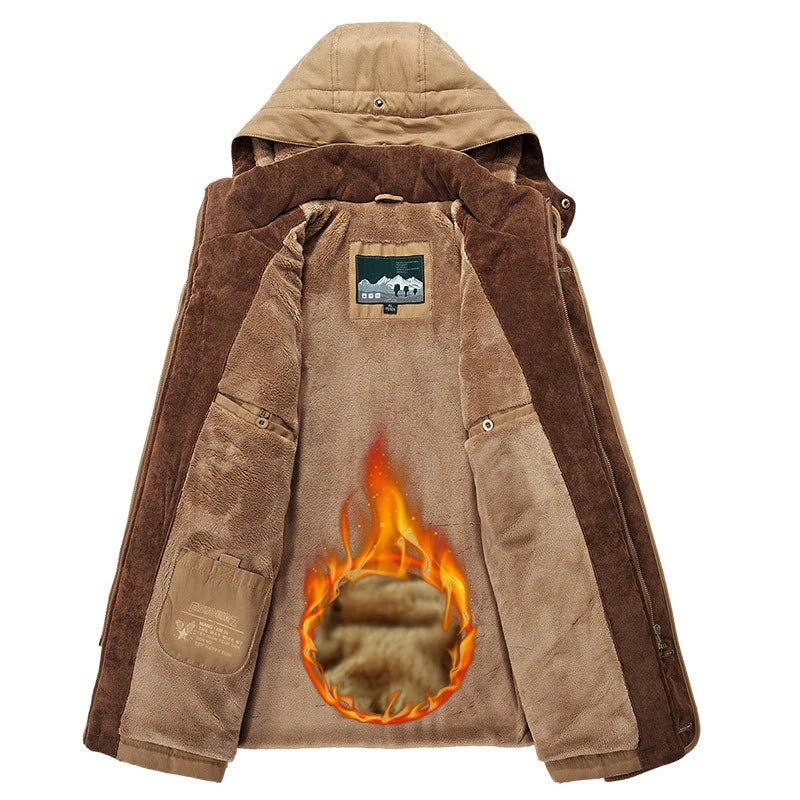 NordShield™ – Herren Winterjacke mit Kapuze & Thermo-Isolierung