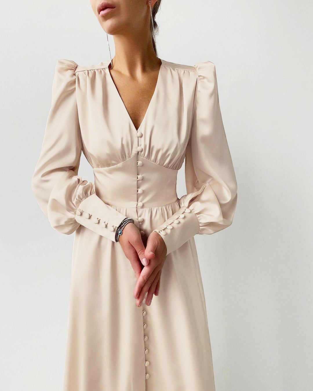 Variant image for Arya™ – Damen Kleid aus Satin für Festliche Anlässe Elegante Passform-16