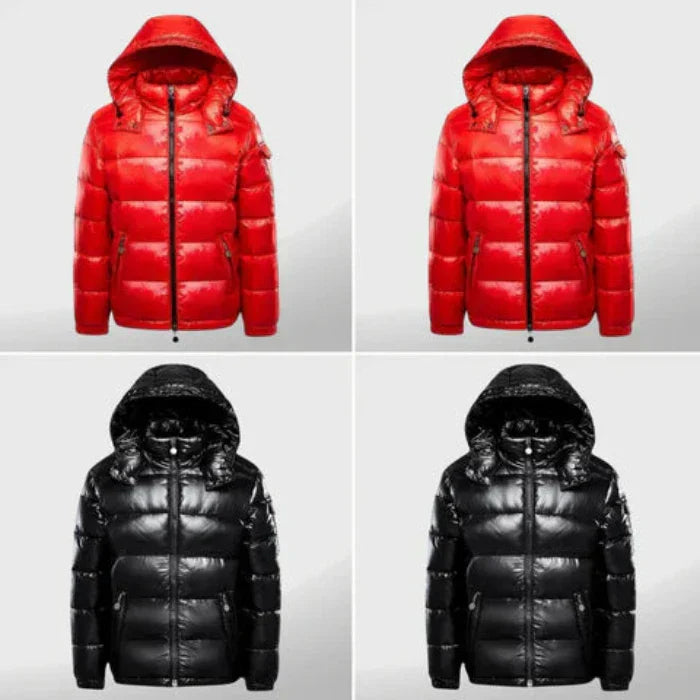Herren Pufferjacke Winddicht Warm Isoliert