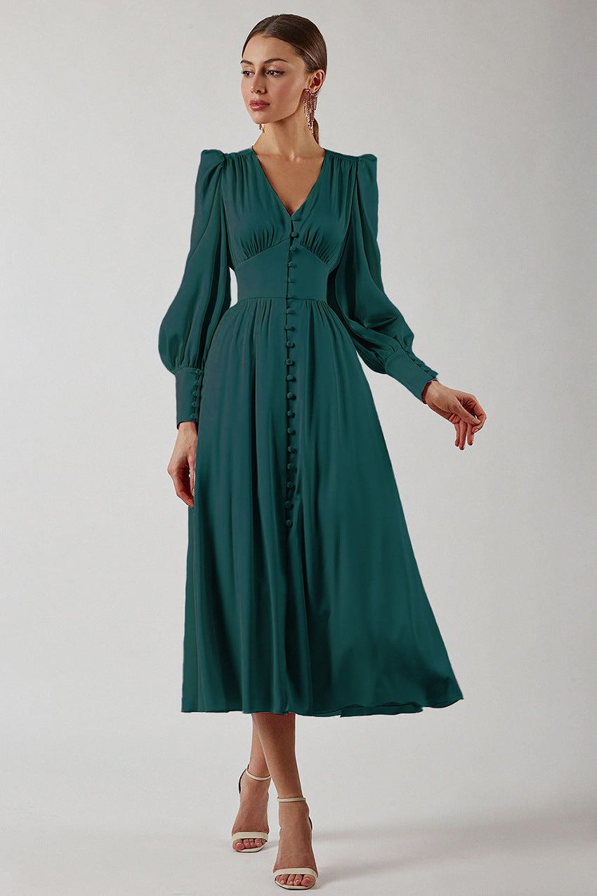 Arya™ – Damen Kleid aus Satin für Festliche Anlässe Elegante Passform-4