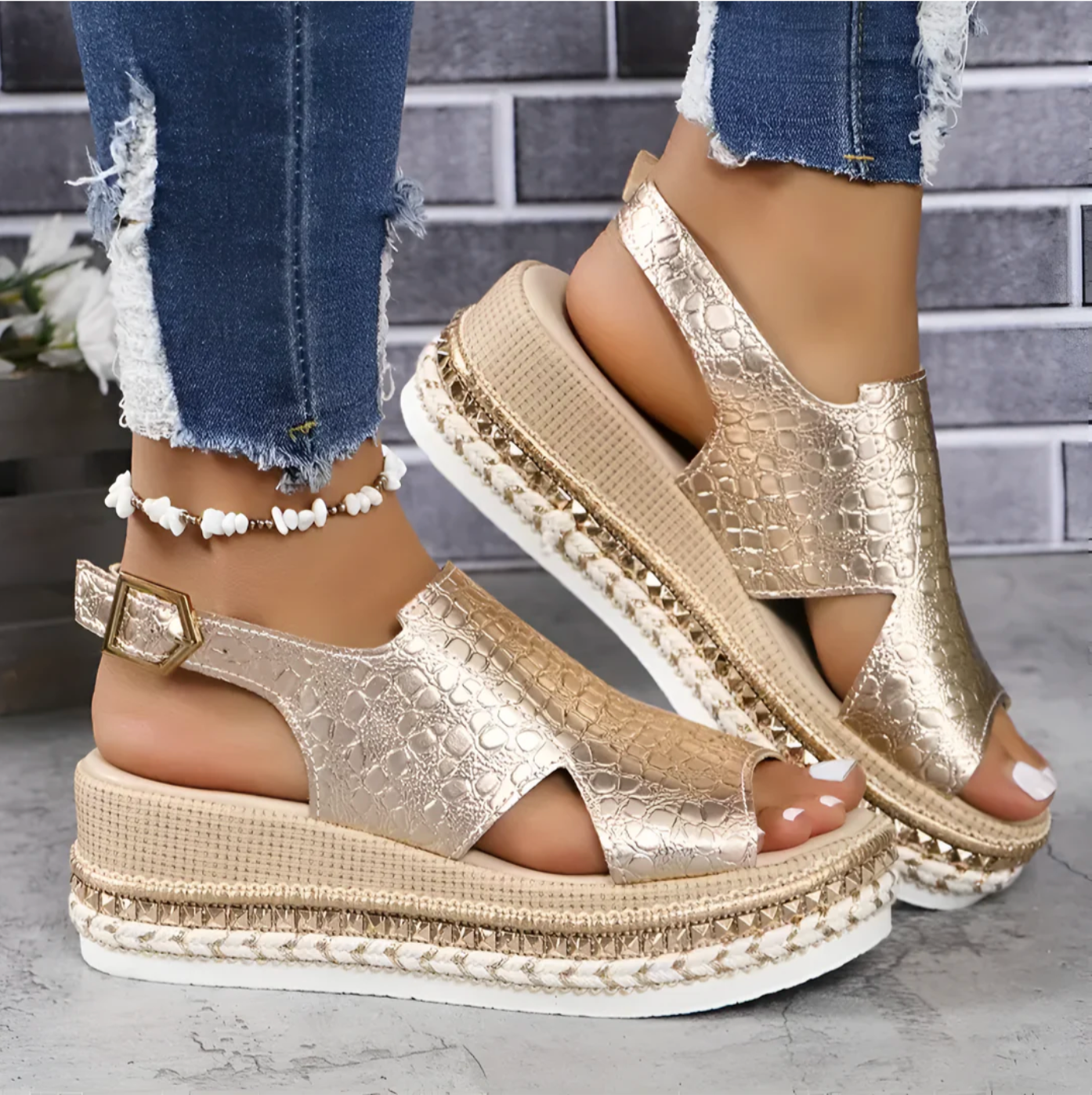 ComfortStep™ – Damen Sandalen mit Orthopädischer Unterstützung und Verstellbaren Riemen-2