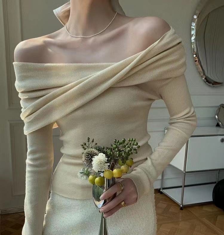 Elarova |  Schulterfreier Pullover für Damen