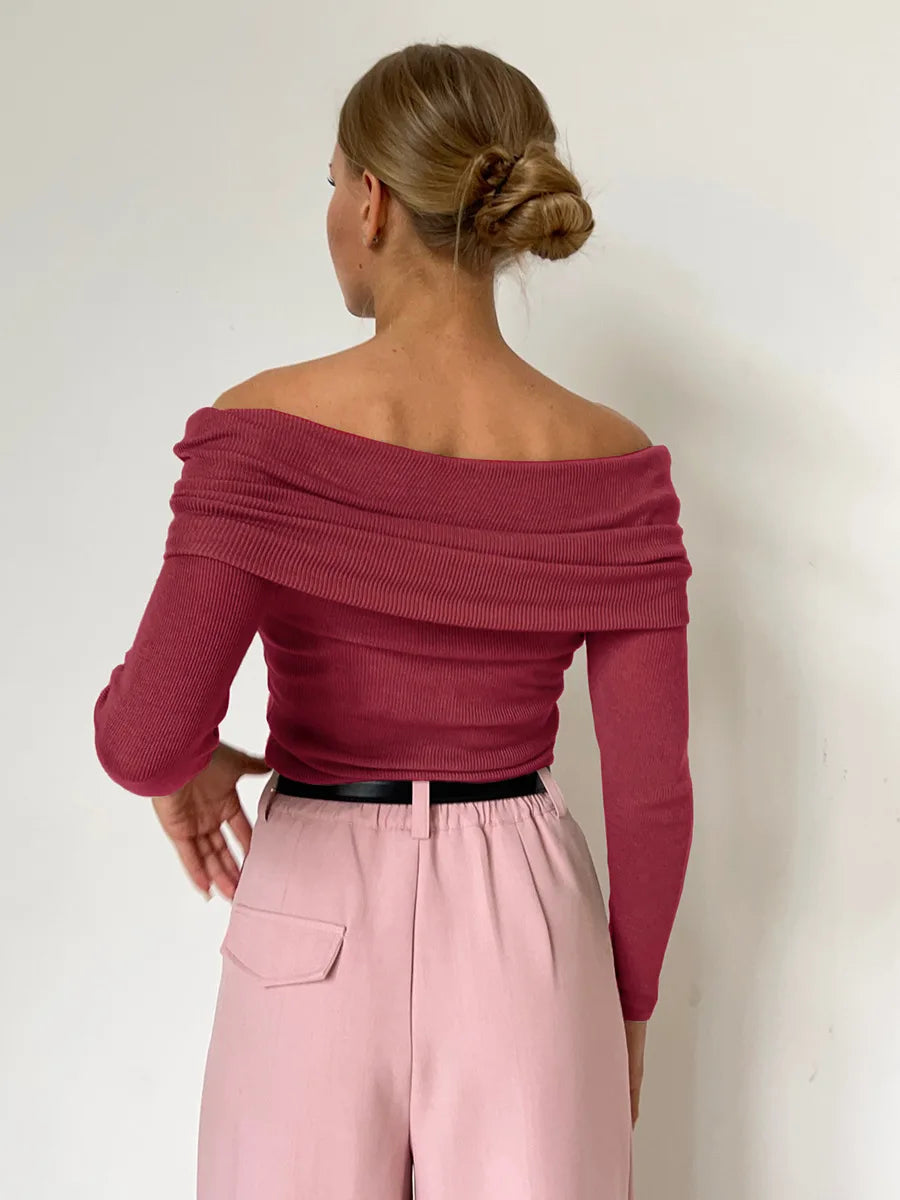 Elarova |  Schulterfreier Pullover für Damen