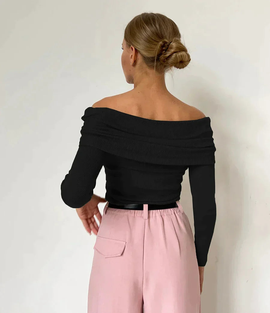Elarova |  Schulterfreier Pullover für Damen