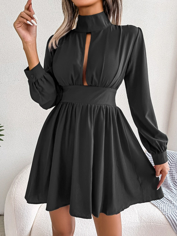EleganceLine™ – Damen A-Linien Kleid mit Gürtel für Elegante Silhouette-2