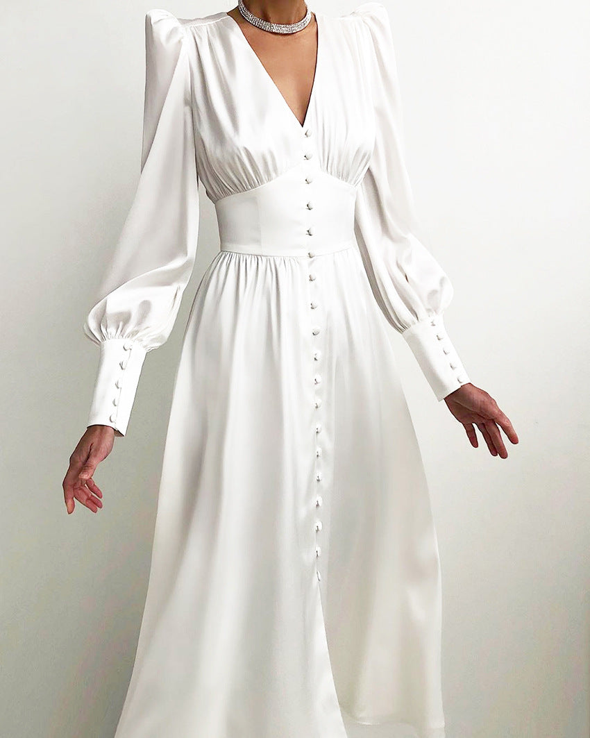 Arya™ – Damen Kleid aus Satin für Festliche Anlässe Elegante Passform-6