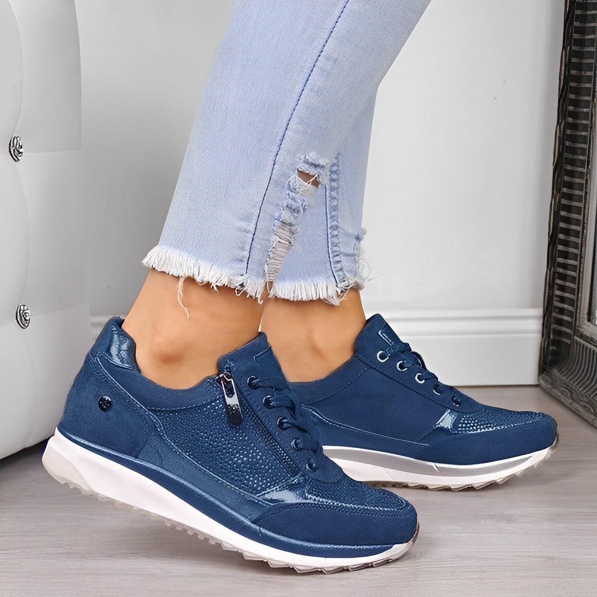 Sneakers with Zipper - Pro Shoes