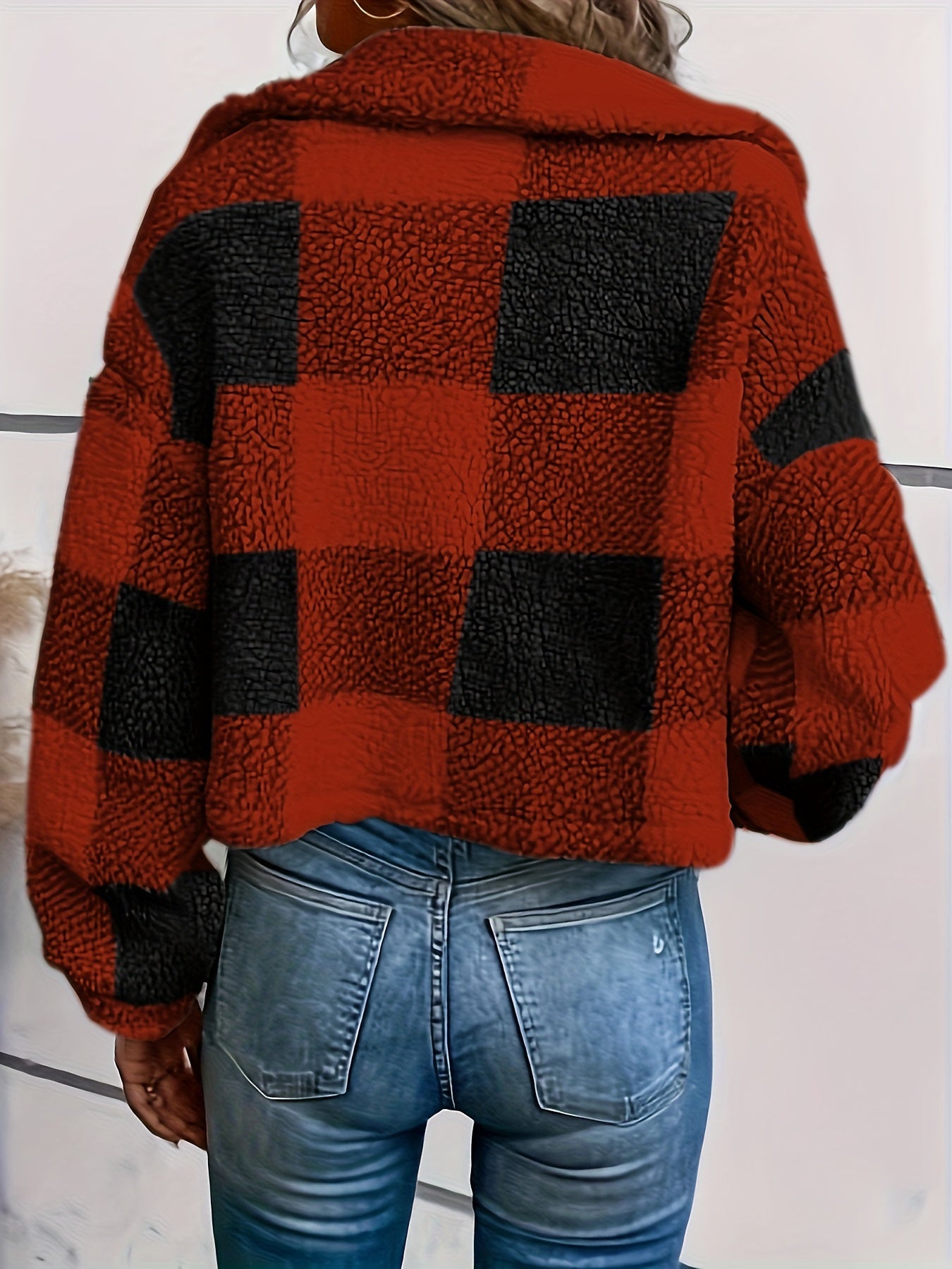SoftLuxe™ – Kuschelige Teddyjacke für Damen mit stilvoller Knopfleiste