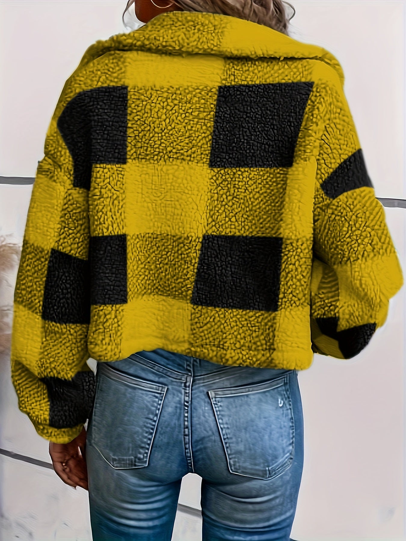 SoftLuxe™ – Kuschelige Teddyjacke für Damen mit stilvoller Knopfleiste