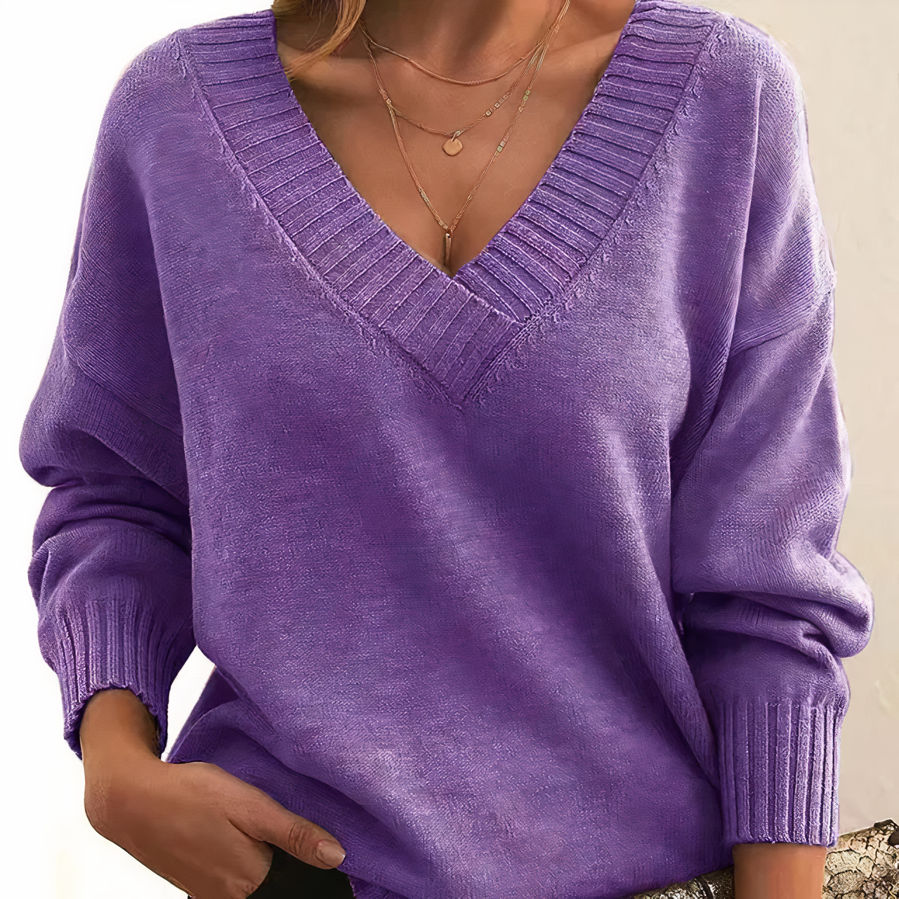 Softhaze™ – Feiner Kaschmir-Pullover in Modernem Design