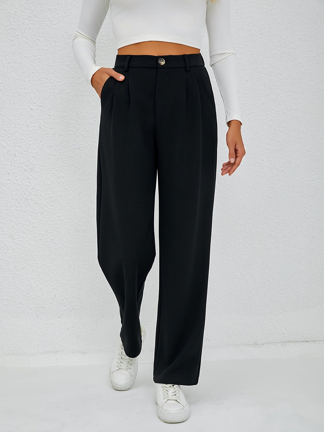 SoleaLux™ – Elegante Damen Stoffhose mit geradem