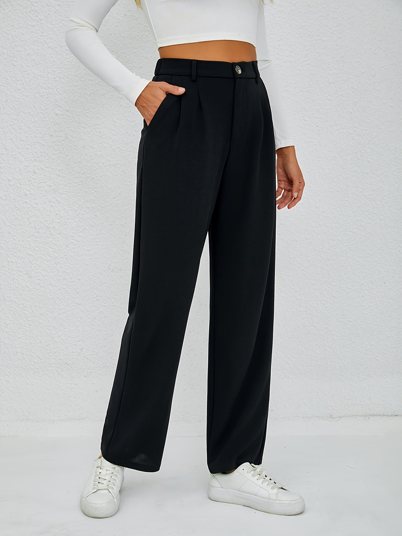 SoleaLux™ – Elegante Damen Stoffhose mit geradem
