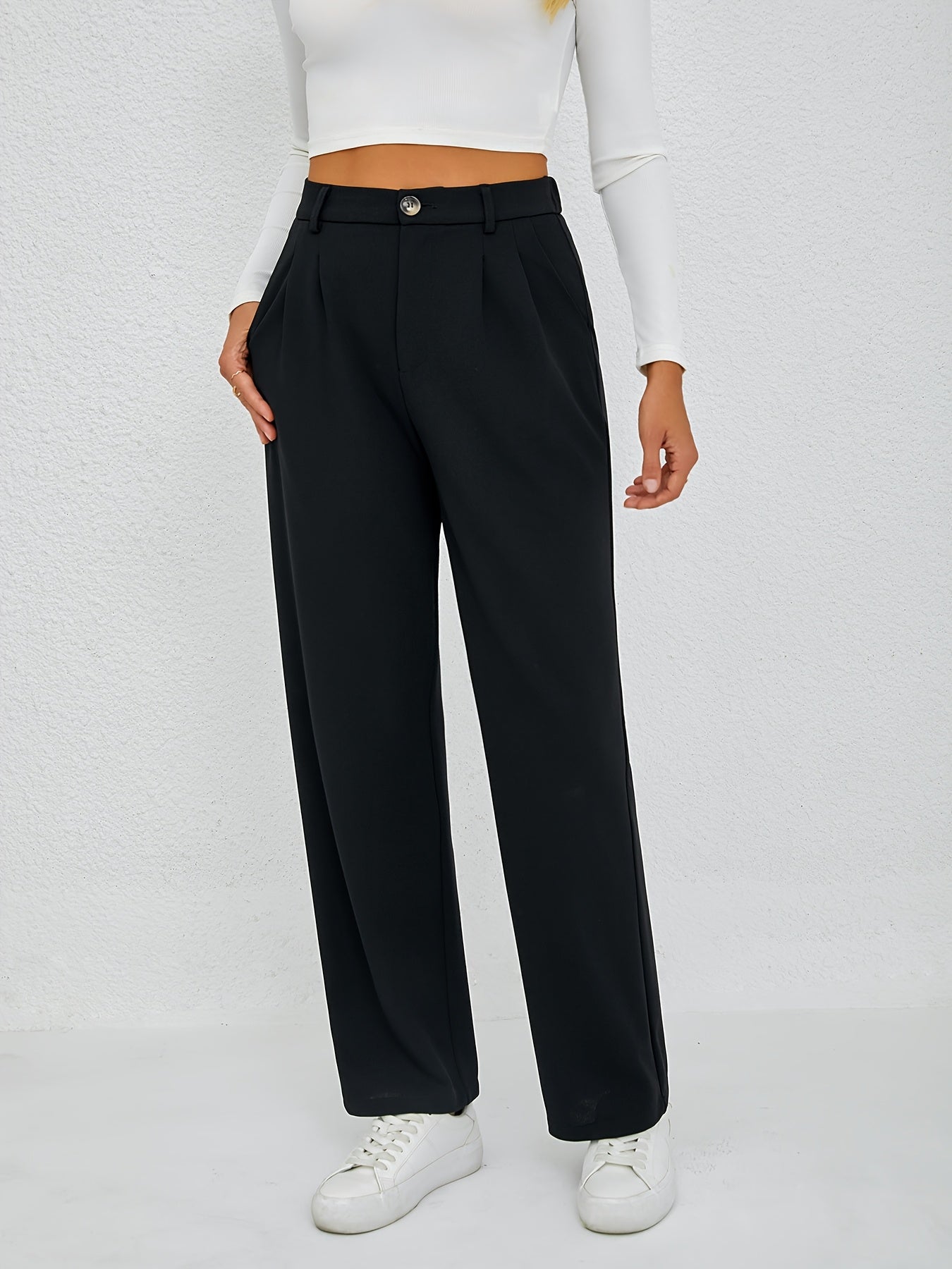 SoleaLux™ – Elegante Damen Stoffhose mit geradem