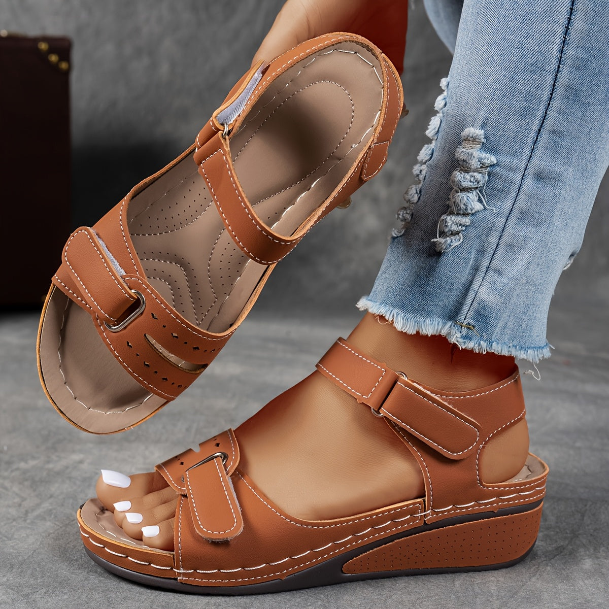 Solevia™ – Damen Sandalen mit Atmungsaktivem Gurt und Flexibler Plattform