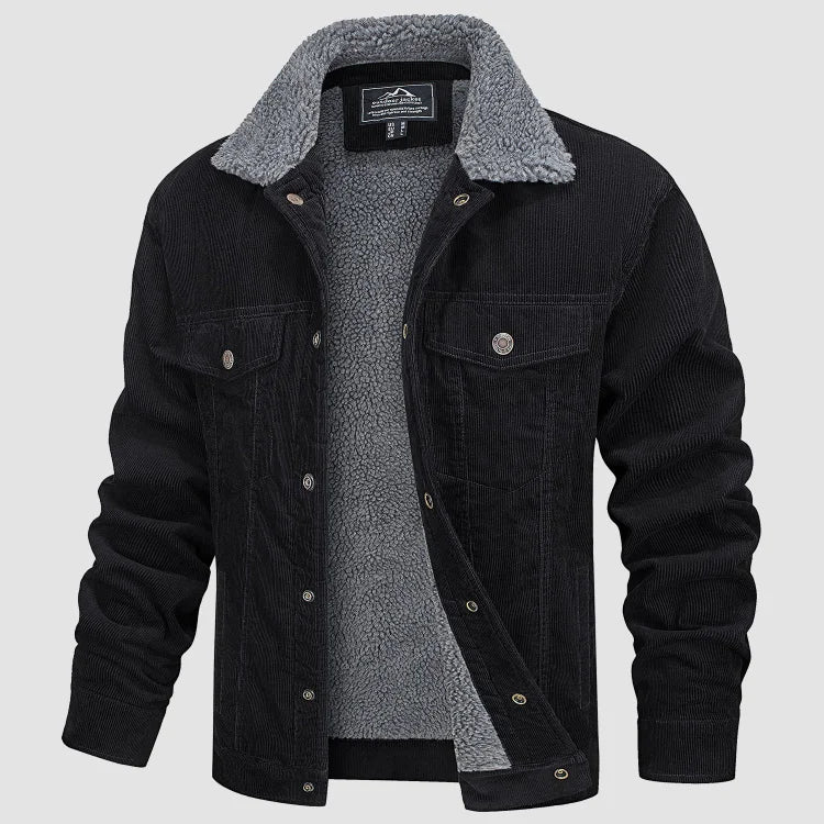 Stefans Herren-Samtjacke für den Winter