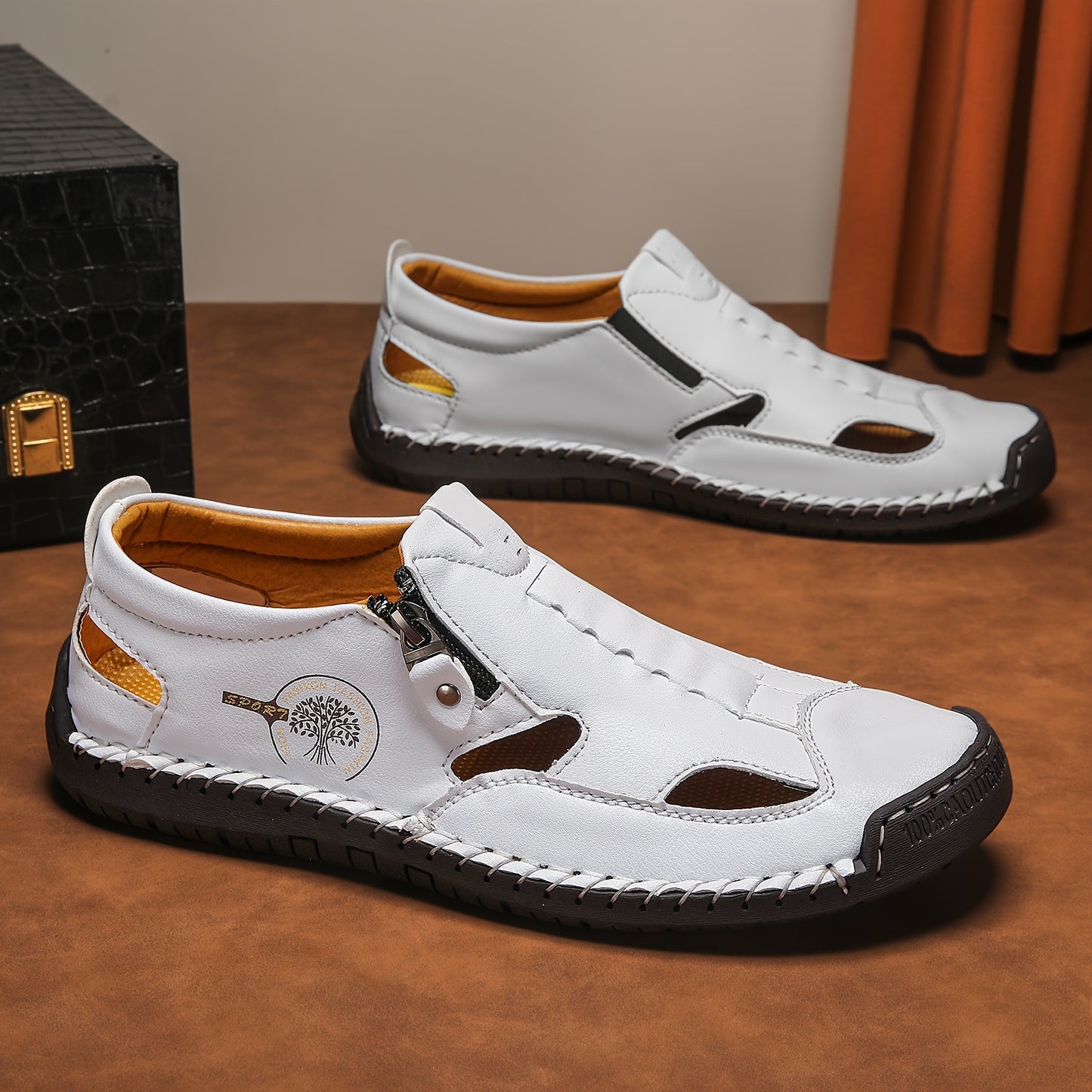 StepVital™ – Orthopädische Leder Sandalen für Herren mit Ergoflex Fußbett