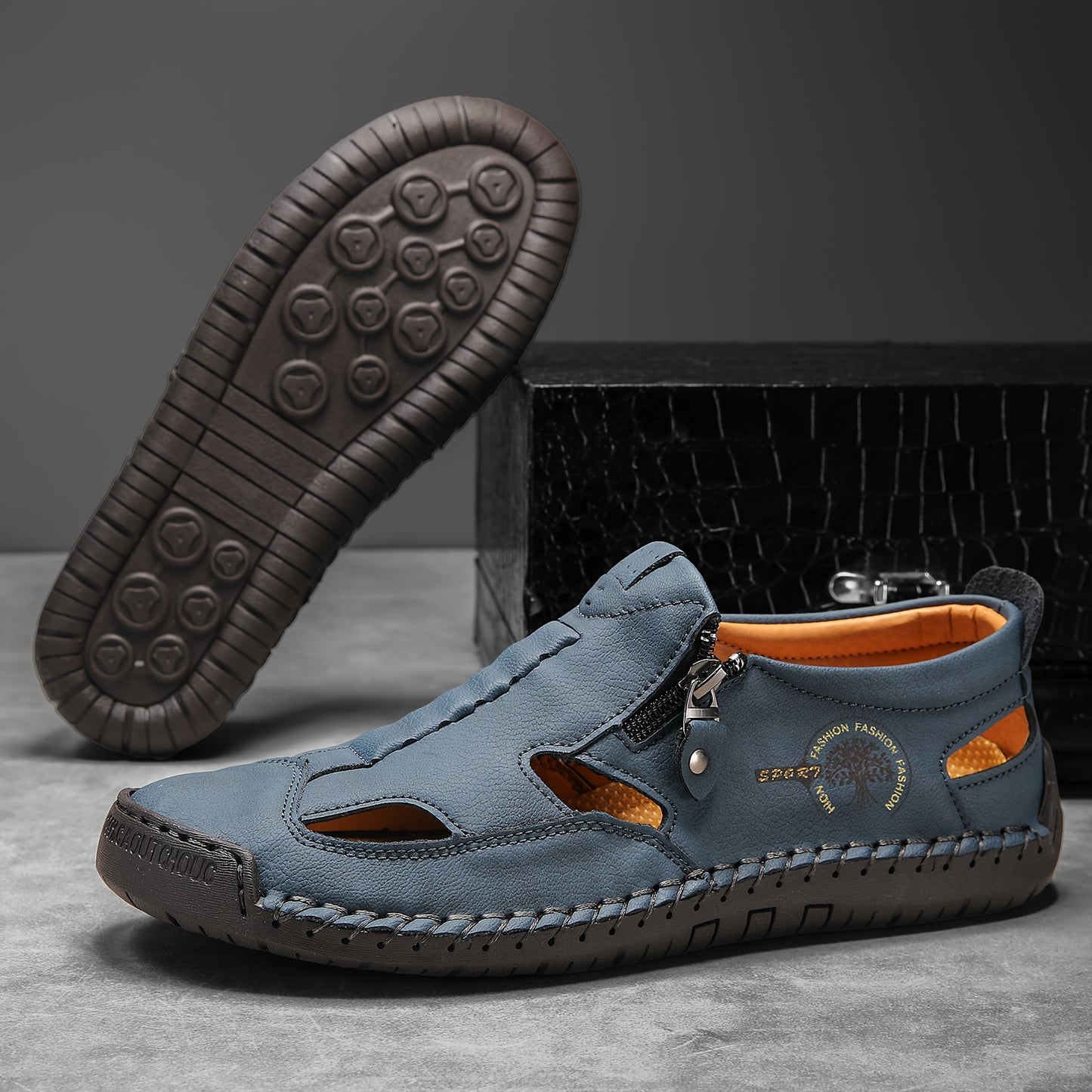 StepVital™ – Orthopädische Leder Sandalen für Herren mit Ergoflex Fußbett