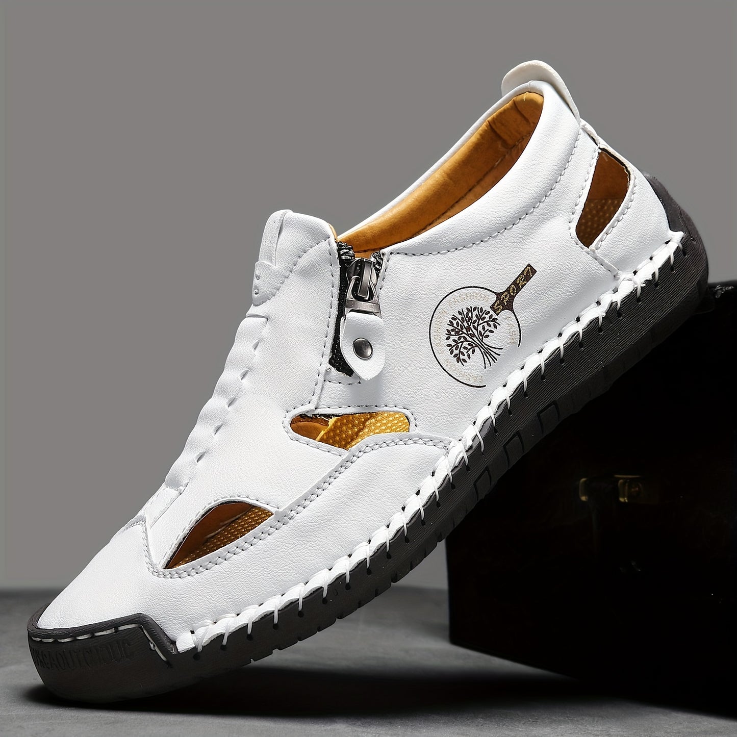 StepVital™ – Orthopädische Leder Sandalen für Herren mit Ergoflex Fußbett