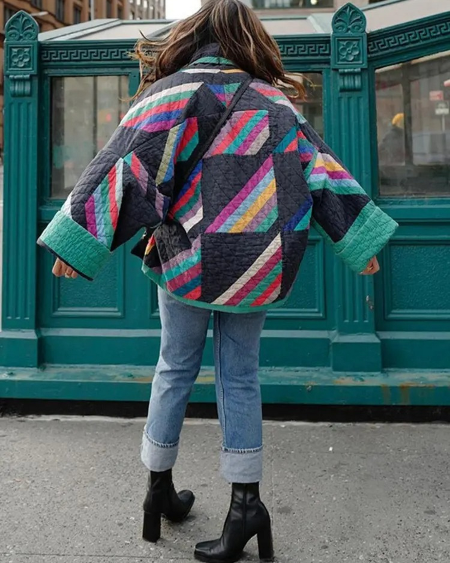 Elarova |  Steppjacke in Übergröße für Damen