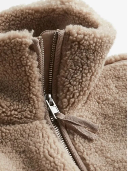 Elarova |  Stylisches Kurzes Teddy-Weste Damen