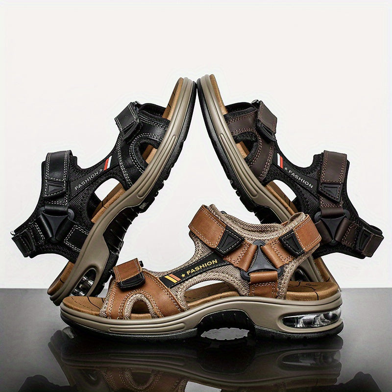 TrailFlex™ – Robuste Herren Ledersandalen mit Komfort Fußbett
