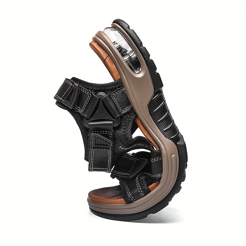 TrailFlex™ – Robuste Herren Ledersandalen mit Komfort Fußbett