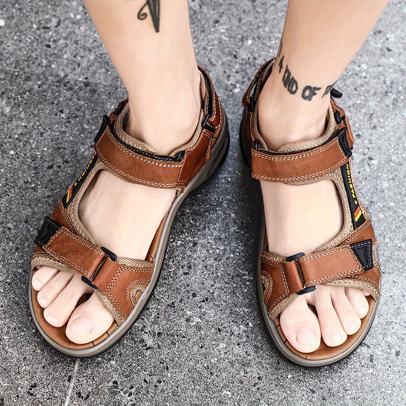 TrailFlex™ – Robuste Herren Ledersandalen mit Komfort Fußbett