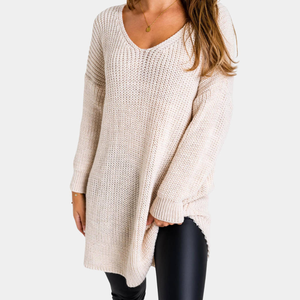 Trendiger, bequemer Damen-Strickpullover