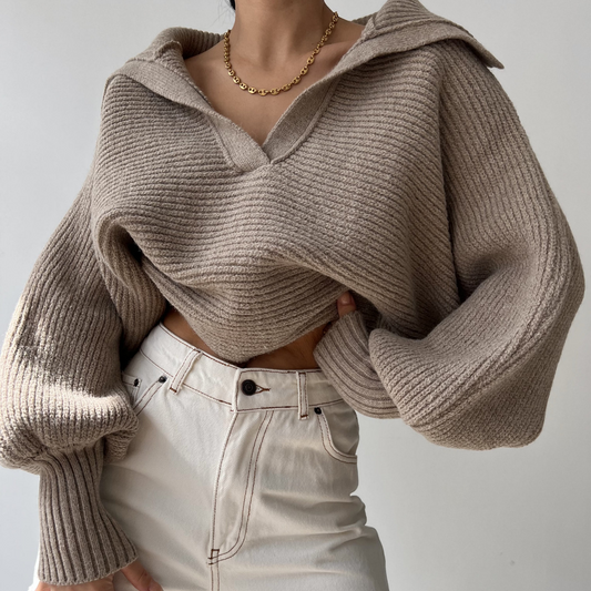 Elarova |  Übergroßer Strickpullover für Damen