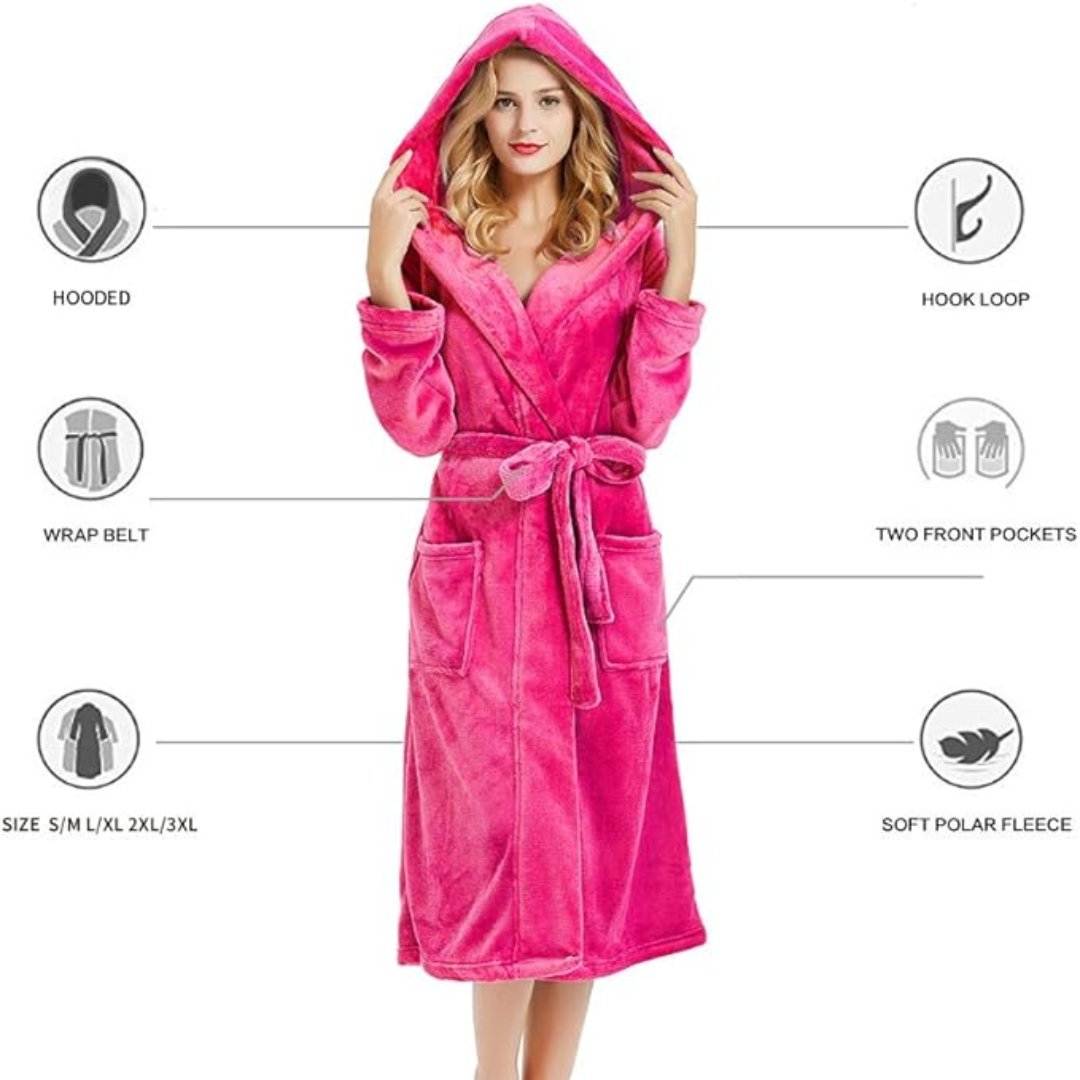 CozyLuxe™ Damen Bademantel