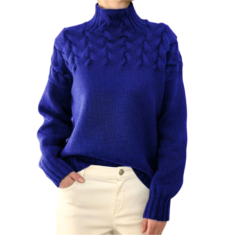 Velora™ – Eleganter Rollkragen-Strickpullover für Damen